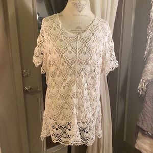 White lace top
